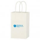 Kraft Paper White Shopping Bag - 5-1/4