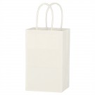 Kraft Paper White Shopping Bag - 5-1/4