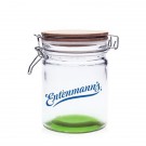 22 oz. Candy Jars with Hinged Wood Lids