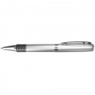 Ribbed Ribber Grip Silver Executive Pen Gift Set