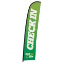 17' Premium Blade Sail Sign Flag, 1-Sided