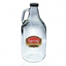 64 oz. Clear Glass Beer Growlers