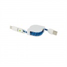 3-in-1 Retractable Fabric Charge-It™ Cable