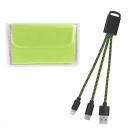 Braided Charging Buddy & Micro Fiber Cloth Set