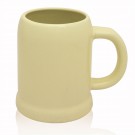 24 oz. Bullet Beige Ceramic Beer Mugs