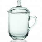 13 oz. Glass Tea Cups with Lids