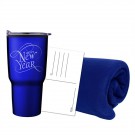 Fleece Blanket and Tumbler Combo Set