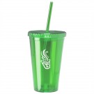 16oz Double Wall Acrylic Tumbler with Straw