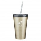 16 Oz. Stainless Steel Double Wall Tumbler