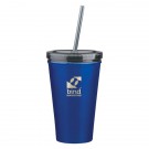 16 Oz. Stainless Steel Double Wall Tumbler