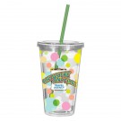 16 Oz. Double Wall Acrylic Tumbler With Insert