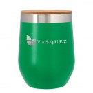 12 Oz. Vinay Stemless Wine Glass With Bamboo Lid