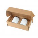 10 Oz. Stainless Steel Low Ball Glass Gift Box Set