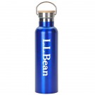 20 oz. Stainless Steel Water Bottle with Screw-on Bamboo Lid