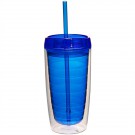 16 oz. Double Wall Acrylic Tumblers With Straw