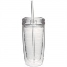 16 oz. Double Wall Acrylic Tumblers With Straw