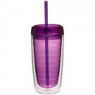 16 oz. Double Wall Acrylic Tumblers With Straw