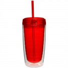 16 oz. Double Wall Acrylic Tumblers With Straw