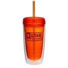 16 oz. Double Wall Acrylic Tumblers With Straw