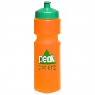 28 oz Push Cap Plastic Water Bottle