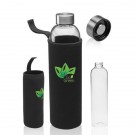 34 oz. Aarthus Glass Water Bottle with Carrying Pouch