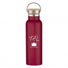 21 Oz. Liberty Stainless Steel Bottle With Wood Lid