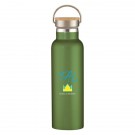 21 Oz. Liberty Stainless Steel Bottle With Wood Lid