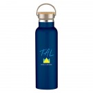 21 Oz. Liberty Stainless Steel Bottle With Wood Lid