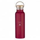 21 Oz. Liberty Stainless Steel Bottle With Wood Lid