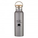 21 Oz. Liberty Stainless Steel Bottle With Wood Lid