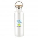 21 Oz. Liberty Stainless Steel Bottle With Wood Lid