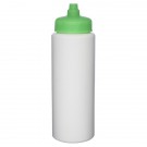 32 oz. HDPE Plastic Water Bottles with Quick Shot Lid