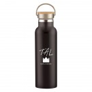 21 Oz. Liberty Stainless Steel Bottle With Wood Lid