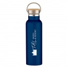 21 Oz. Liberty Stainless Steel Bottle With Wood Lid