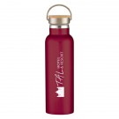 21 Oz. Liberty Stainless Steel Bottle With Wood Lid