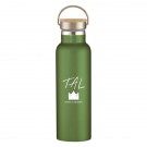 21 Oz. Liberty Stainless Steel Bottle With Wood Lid