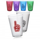 12 oz Flex Frosted Plastic Stadium Cup