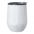 12 oz. Iridescent Stemless Wine Glass with Lid