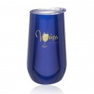 9 oz. Stemless Flute Wine Glass with Lid