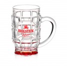 17.75 oz. Dimpled Glass Beer Mugs