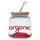 64 oz. Glass Candy Jars with Suction Wooden Lid