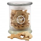 Animal Crackers in a Large Round Glass Jar with Lid