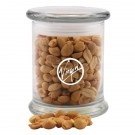 Peanuts in a Large Round Glass Jar with Lid