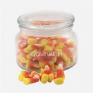 Candy Corn in a Glass Jar with Lid