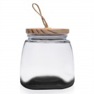 64 oz. Glass Candy Jars with Suction Wooden Lid