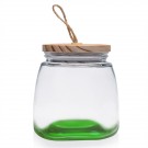 64 oz. Glass Candy Jars with Suction Wooden Lid