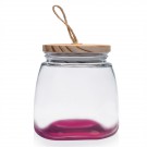 64 oz. Glass Candy Jars with Suction Wooden Lid