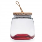 64 oz. Glass Candy Jars with Suction Wooden Lid