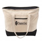 12 oz Cotton Canvas Zippered Boat Tote