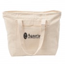 12 oz Cotton Canvas Zippered Boat Tote